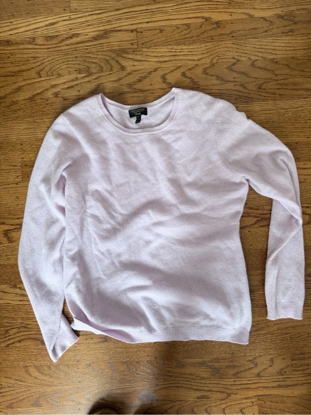 100% cashmere lilac sweater